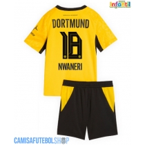 Camisa de time de futebol Borussia Dortmund Ethan Nwaneri #18 Replicas 1º Equipamento Infantil 2026-27 Manga Curta (+ Calças curtas)